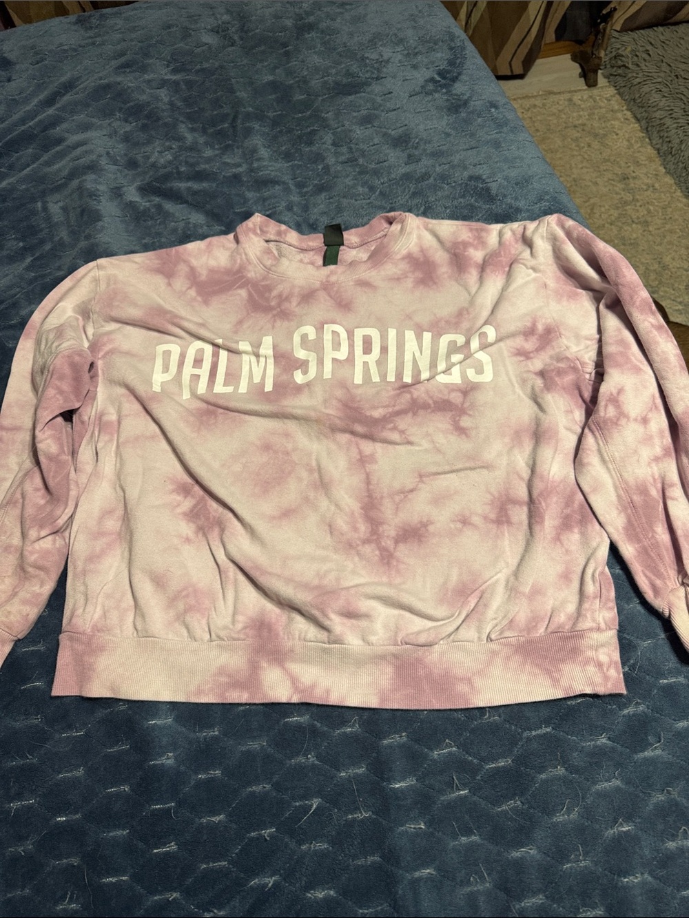 wild fable Pink Tie-Dye 'Palm Springs' Crewneck Sweater